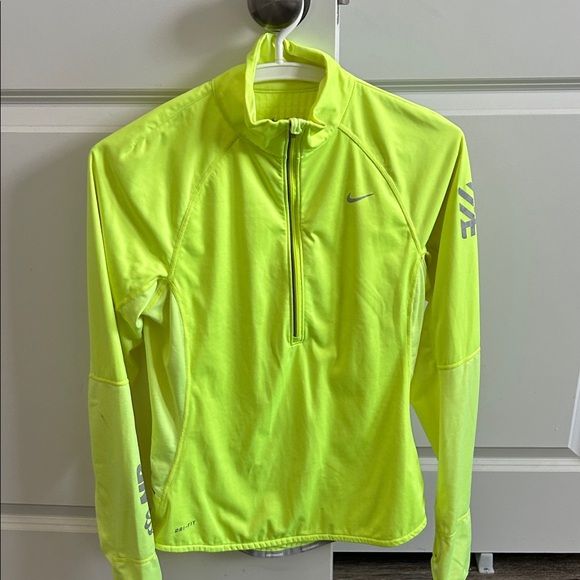 Nike Women's Bright Yellow Pullover Jacket - Picture 1 of 6